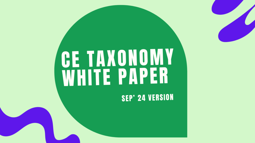 CE Taxonomy White Paper website