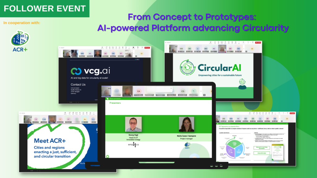 CircularPSP Follower Event: From Concept to Prototype – Advancing Circularity with AI-powered Solutions 